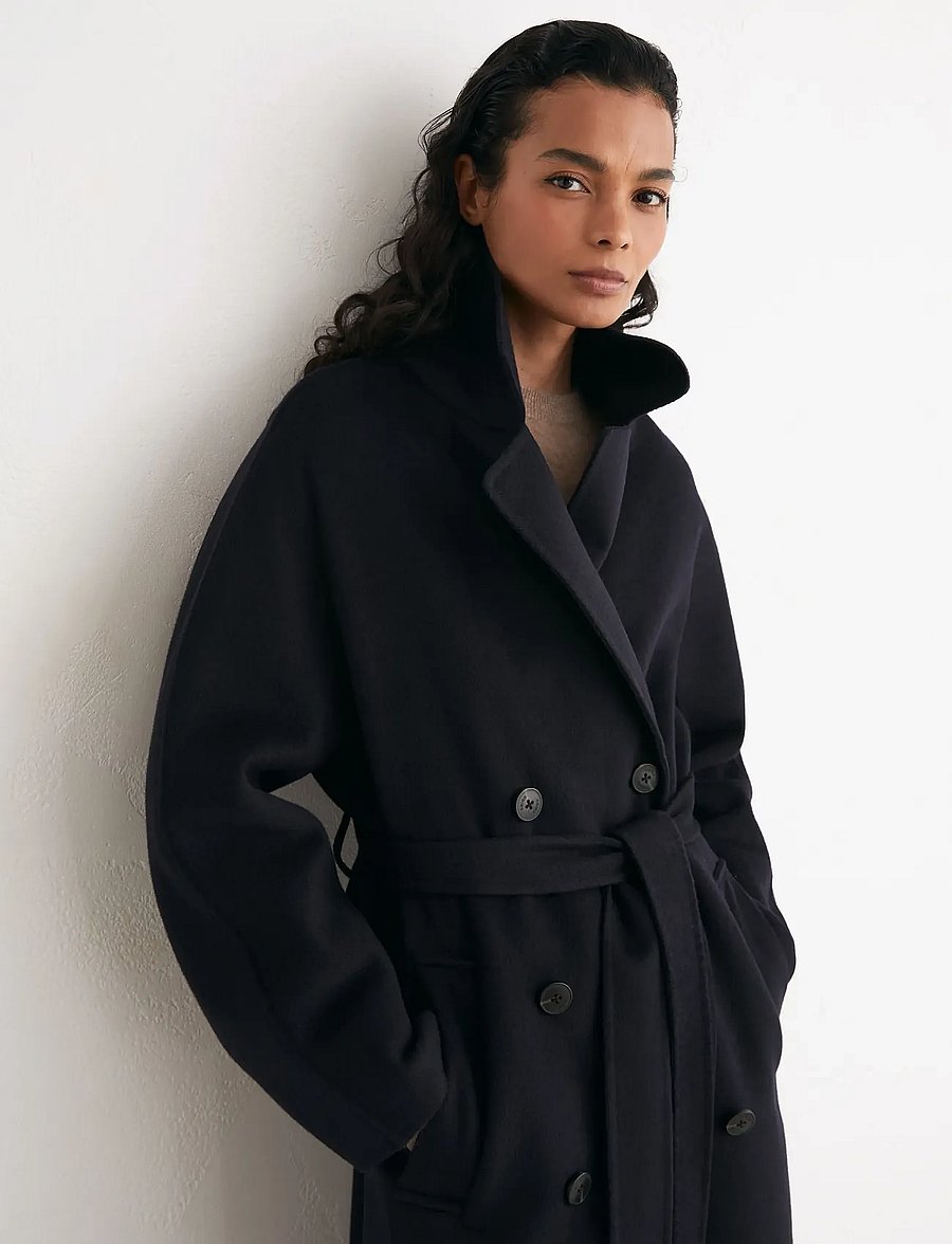 Reiss - MARINA LONG BLINDSEAM COAT - winterjacken - navy - 5