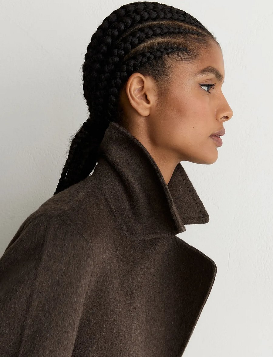 Reiss - RENE LONG DB BLINDSEAM COAT - mocha brown - 5