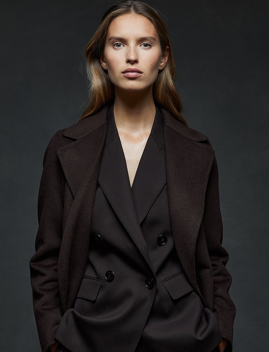 Reiss - LUCIA - uldfrakker - chocolate - 0