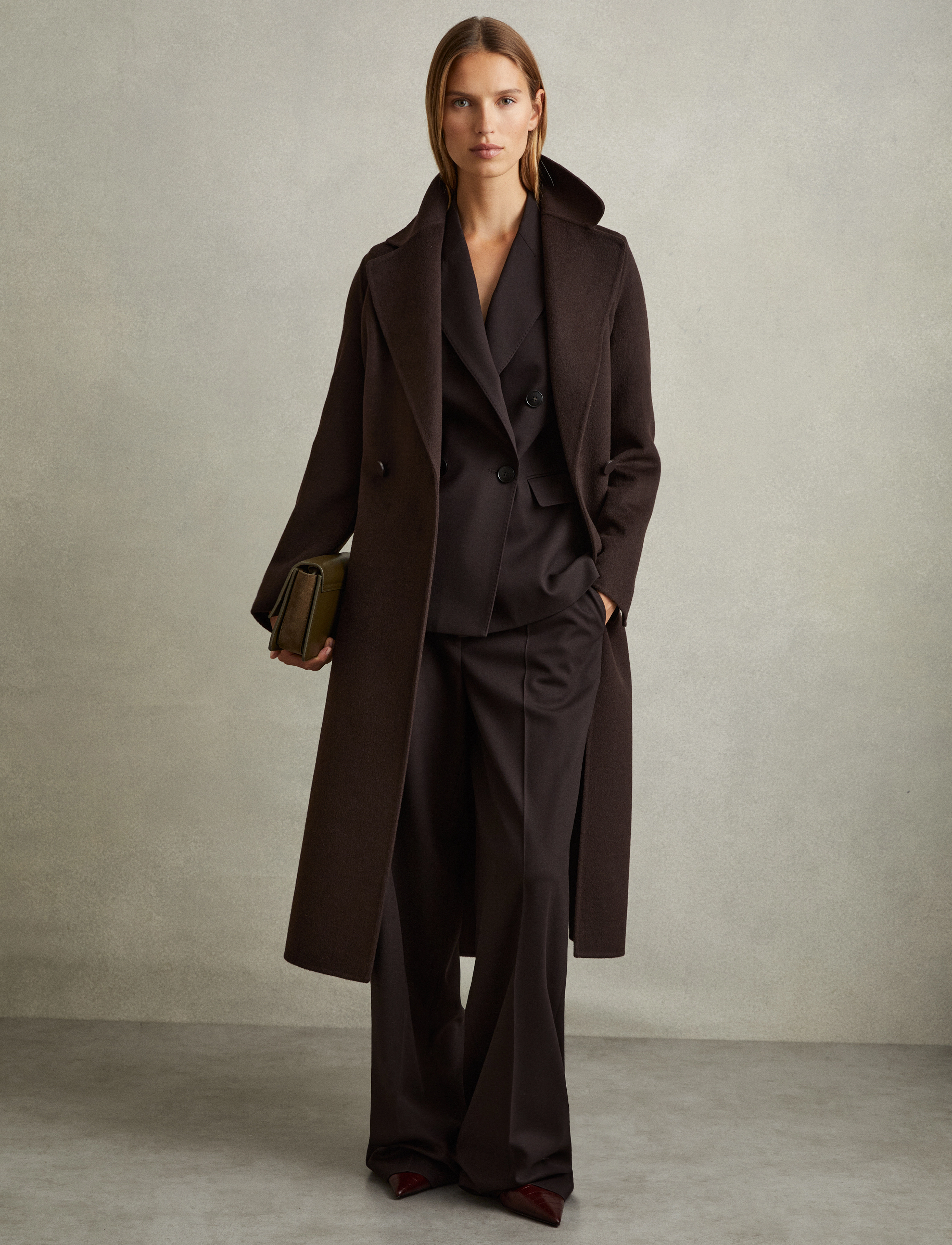 Reiss - LUCIA - uldfrakker - chocolate - 3