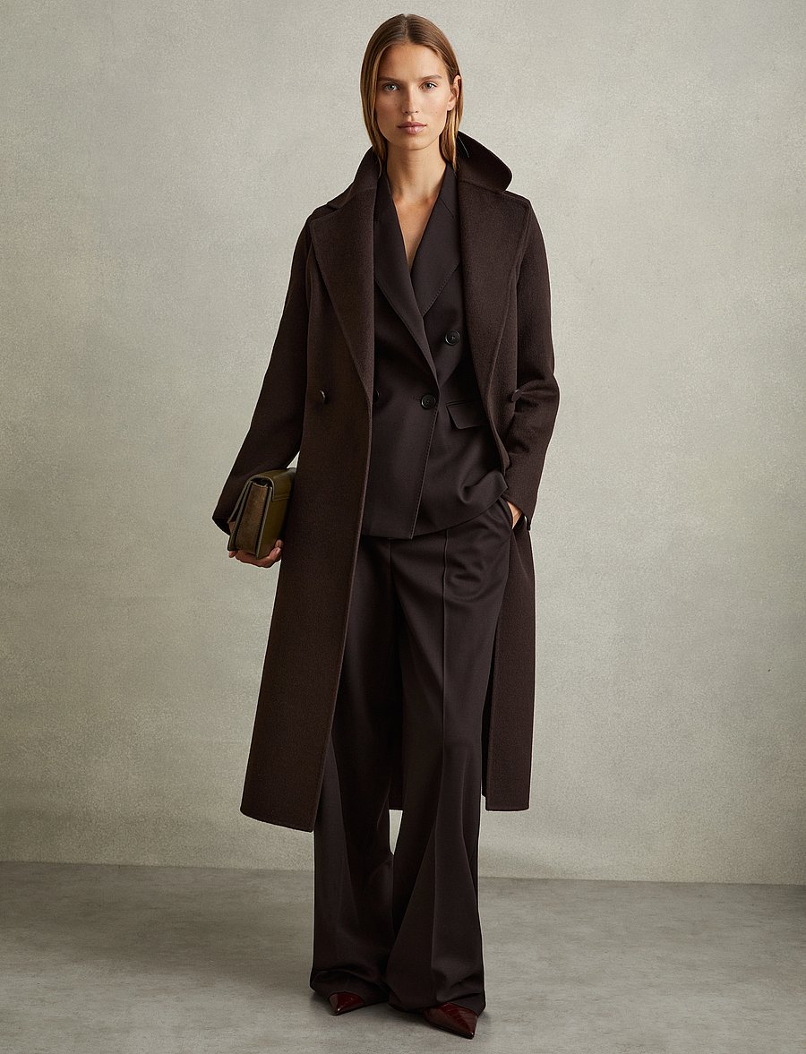 Reiss - LUCIA - uldfrakker - chocolate - 3
