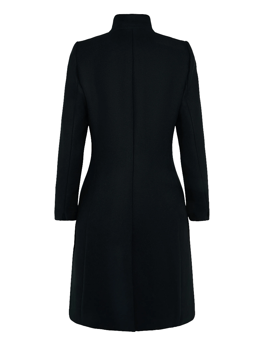 Reiss - MAX WOOL BLEND MID LENGTH COAT - talvejoped - black - 1