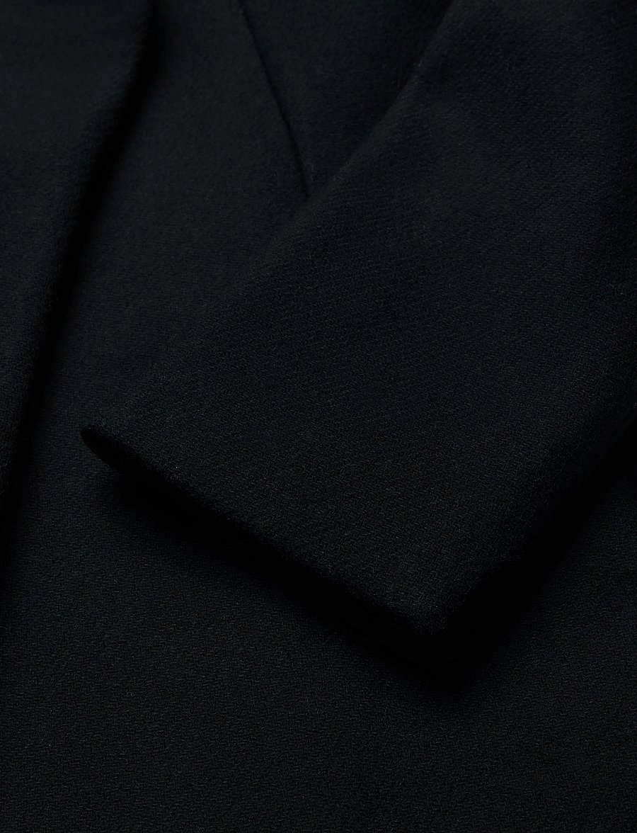Reiss - MAX WOOL BLEND MID LENGTH COAT - talvejoped - black - 3
