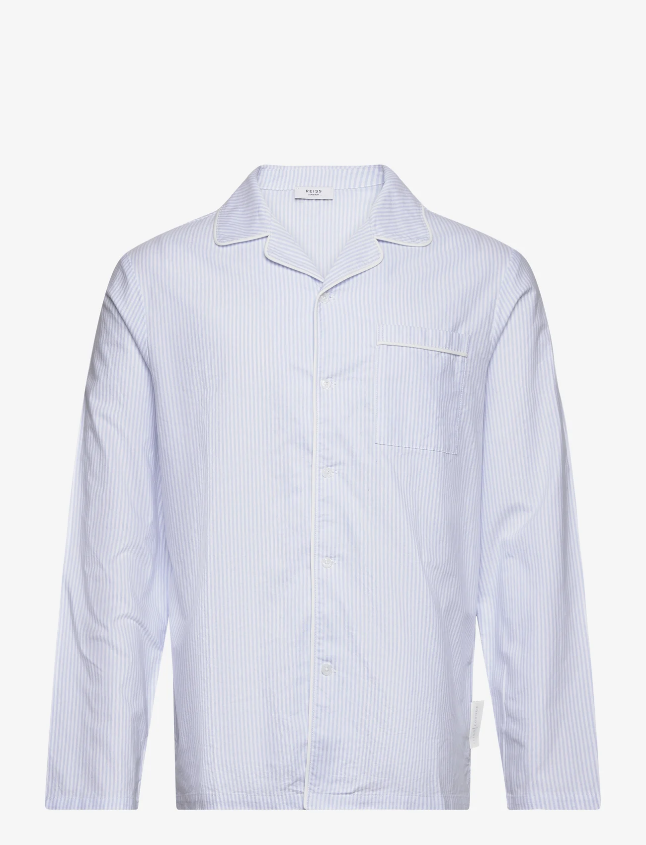 Reiss - WESTLEY Pyjama Shirt - pysjamasoverdeler - blue/white - 0