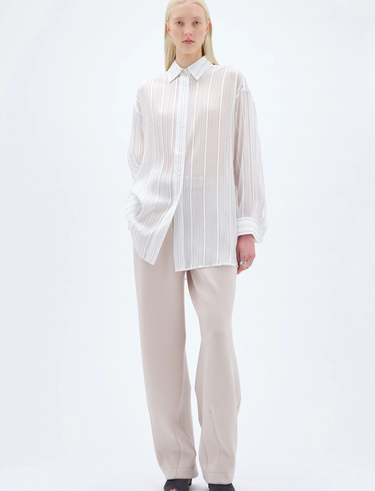 REMAIN Birger Christensen Oversize Shirt - White - 34