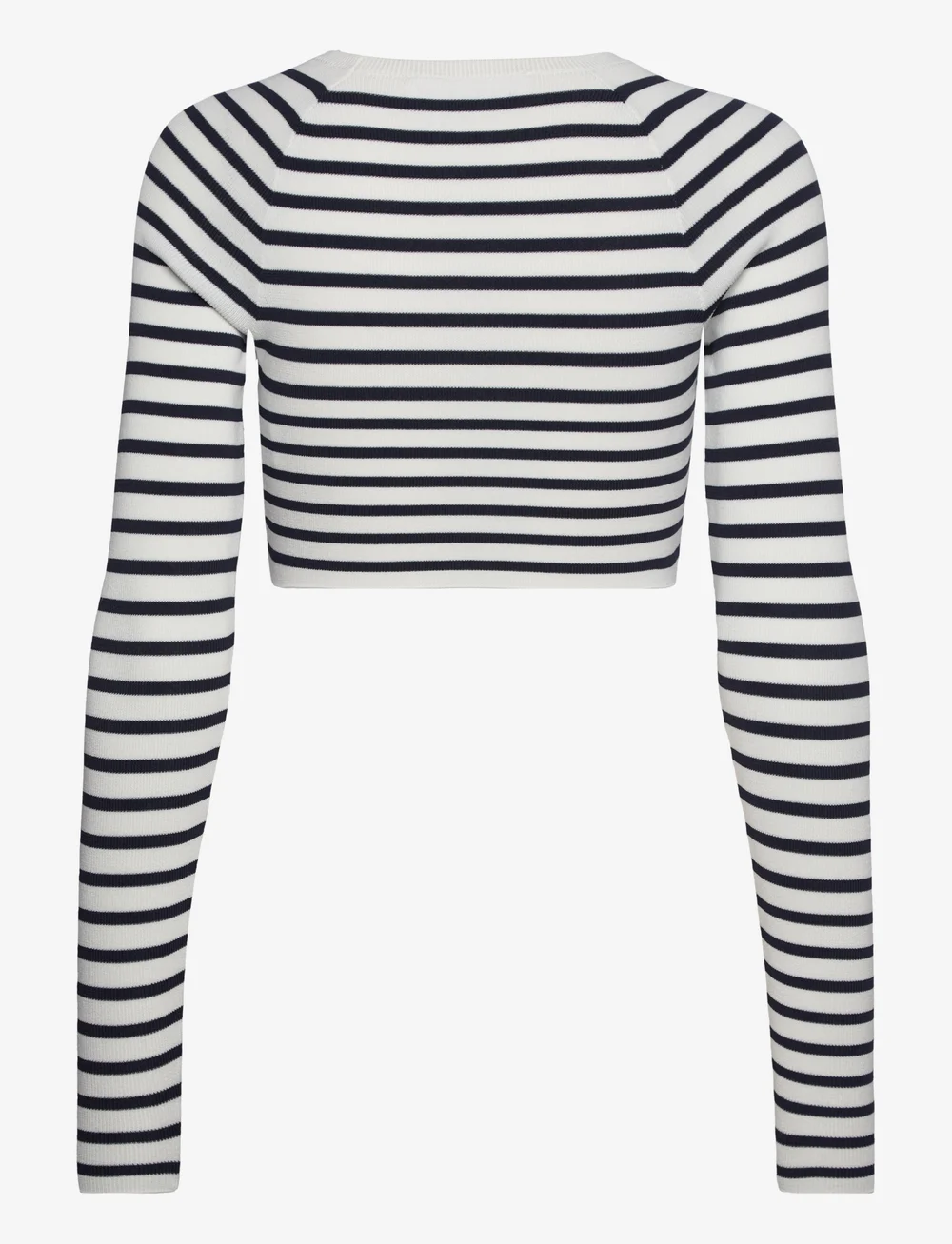 Black and white sales striped shirt cropped