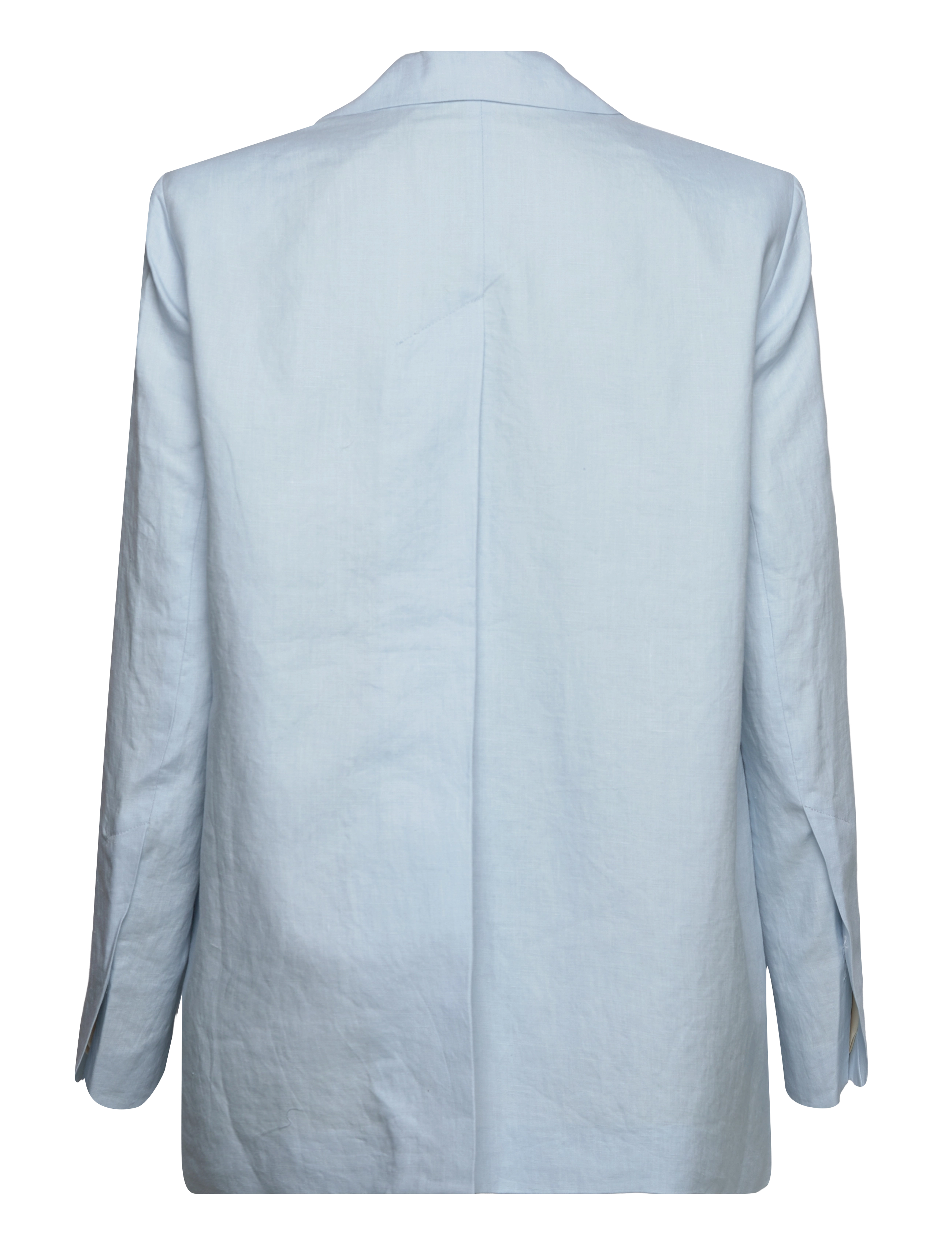 REMAIN Birger Christensen - Linen Slit Blazer - enkeltradede blazere - ballad blue - 2