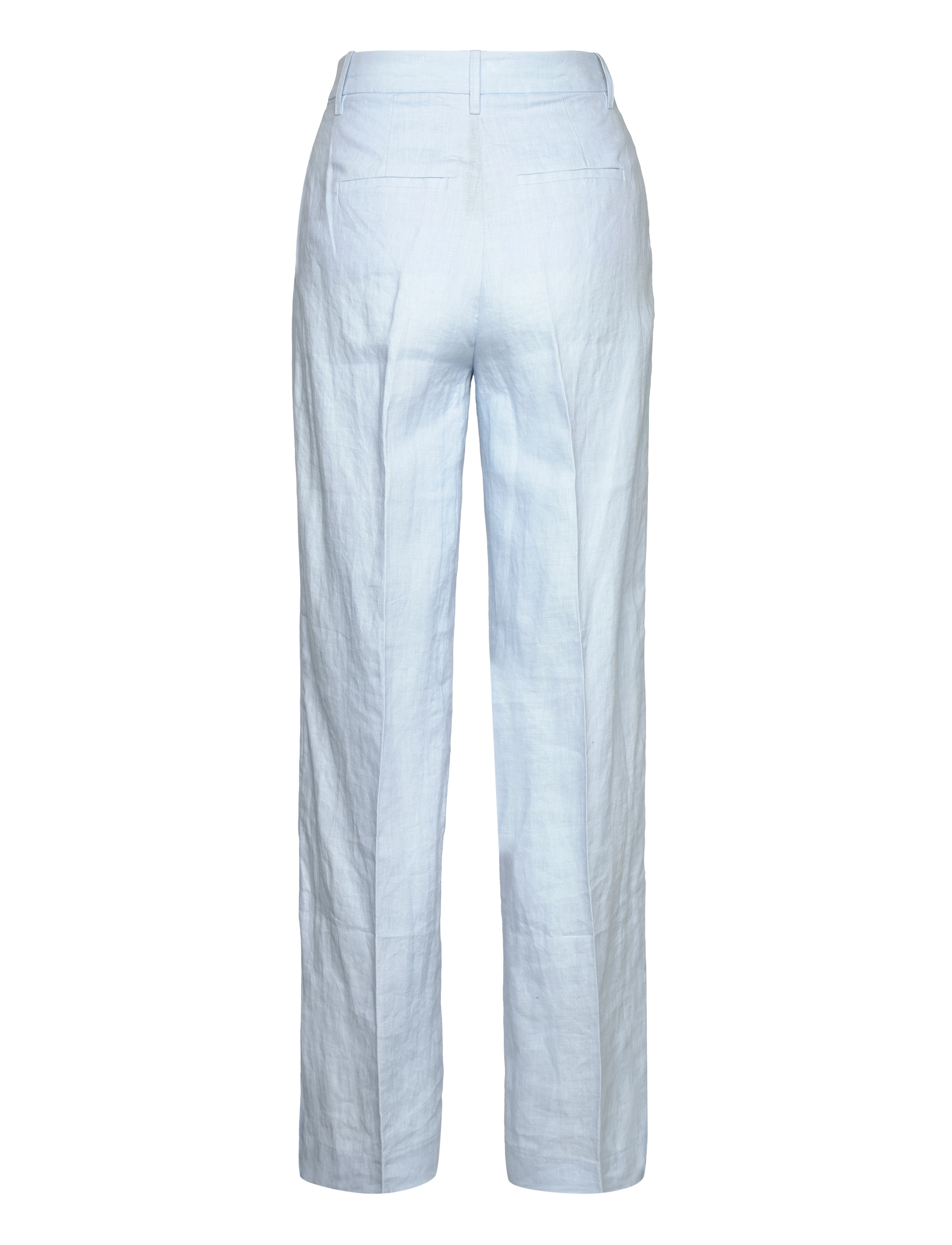 REMAIN Birger Christensen - Linen Straight Trousers - ballad blue - 2