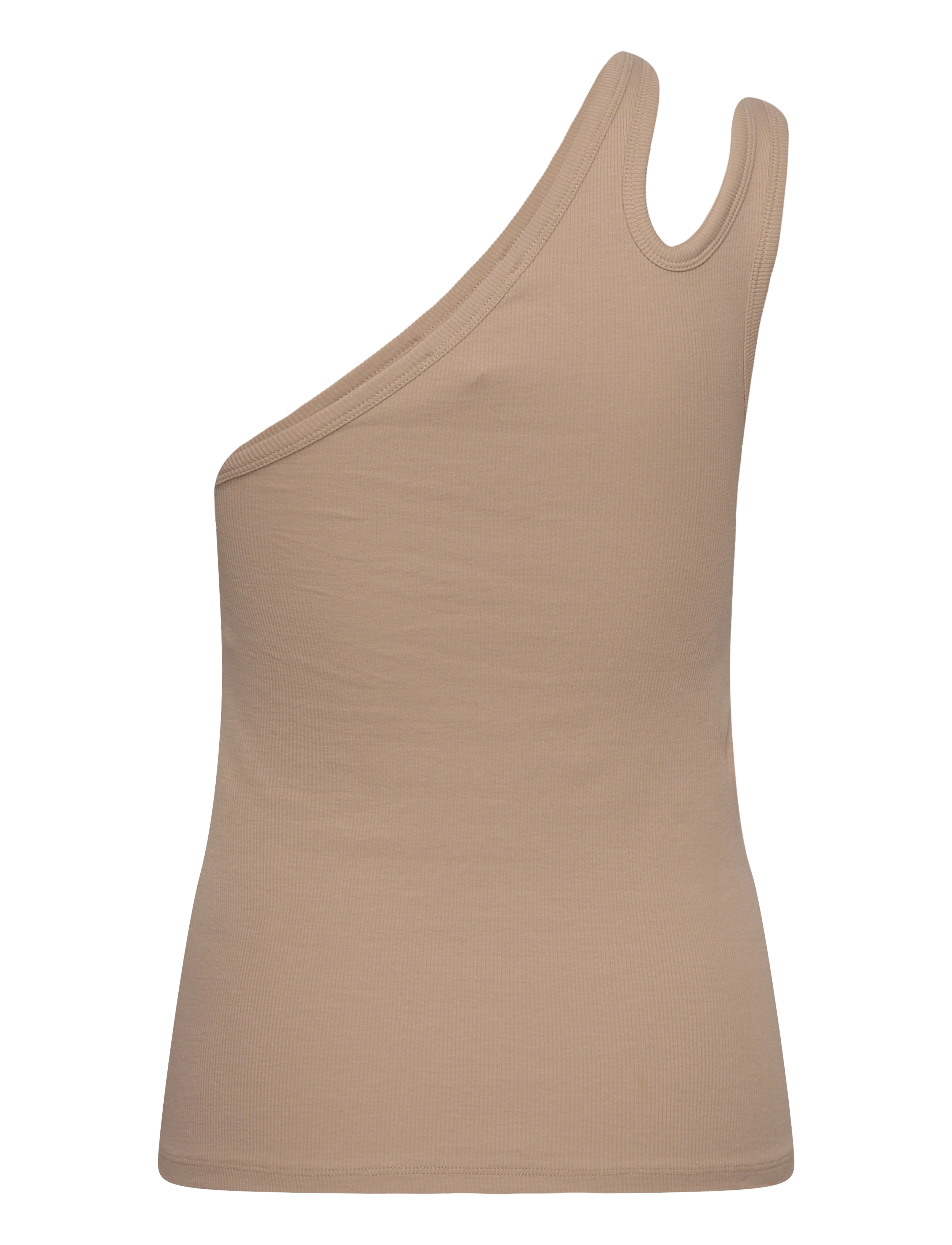 REMAIN Birger Christensen - Rib Jersey Cut-Out Top - safari - 2