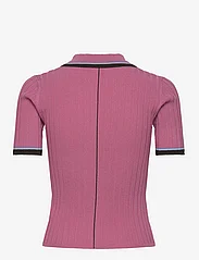 REMAIN Birger Christensen - Knit Fitted Polo Shirt - pikéer - cashmere rose - 1
