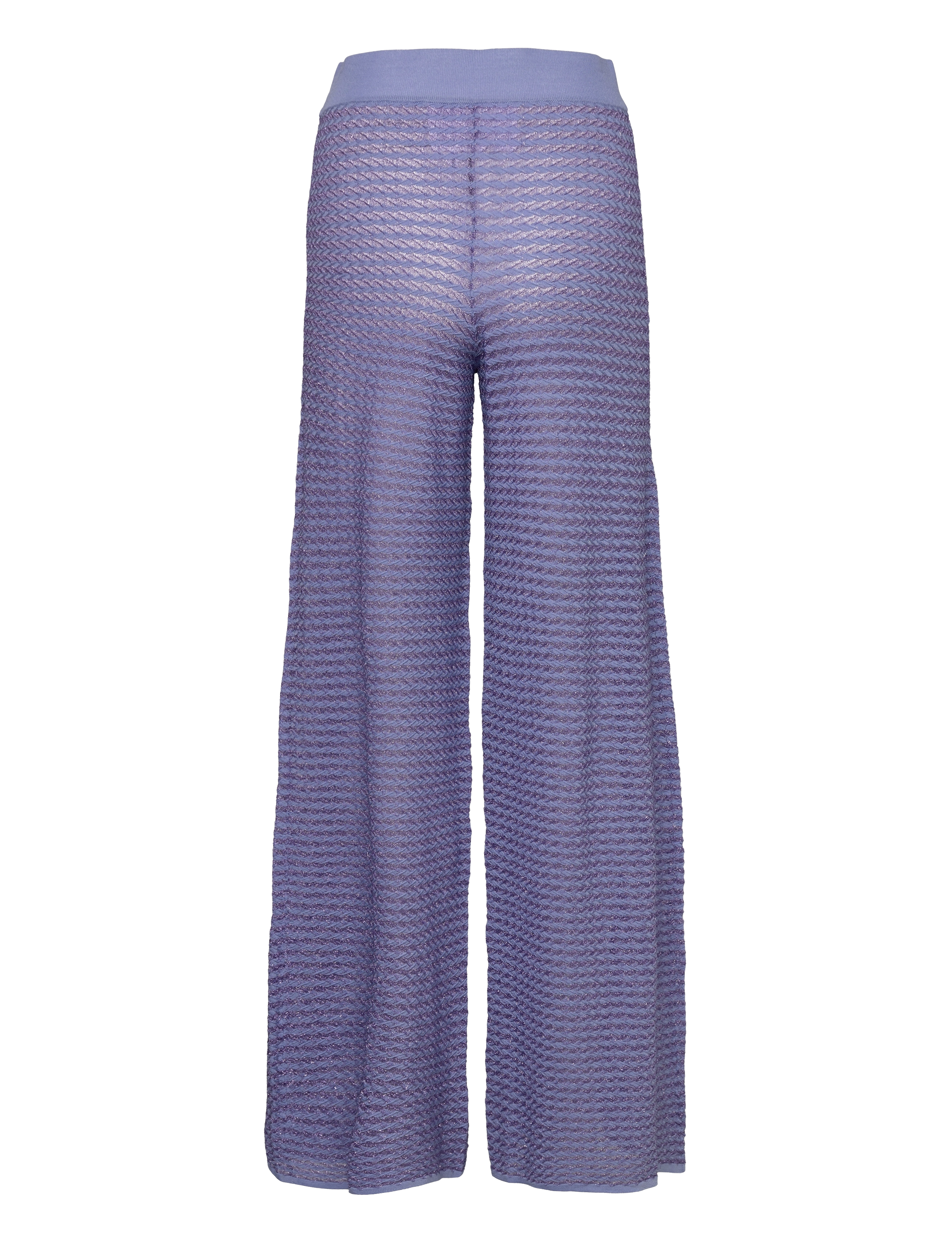 REMAIN Birger Christensen - Metallic Knit Pants - spodnie proste - orchid mist comb. - 2