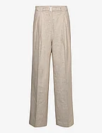 Belted Pants - GREIGE COMB.