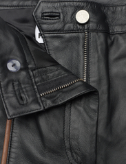 REMAIN Birger Christensen - Leather Slim Pants - ballīšu apģērbs par outlet cenām - black - 3
