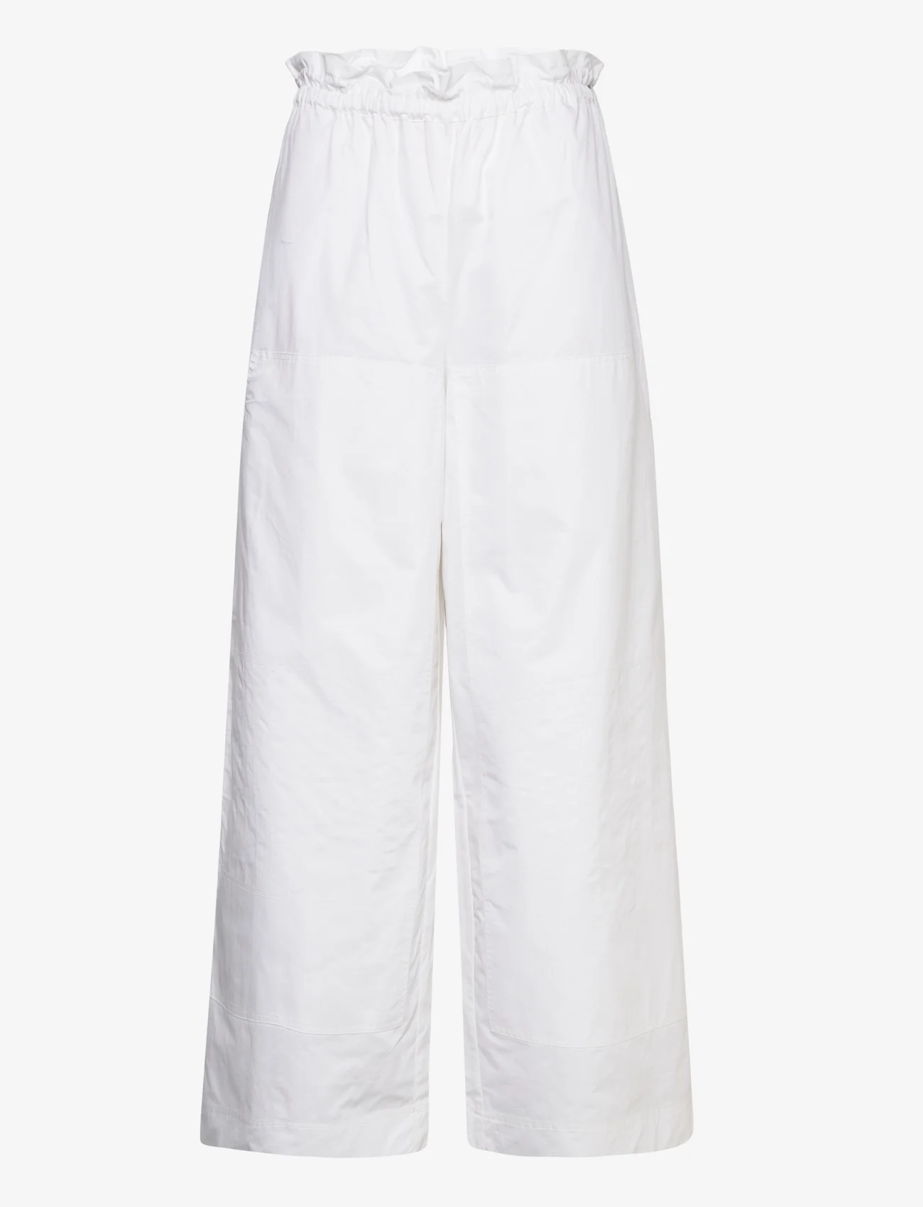 REMAIN Birger Christensen - Cargo Wide Pants - juhlamuotia outlet-hintaan - bright white - 0