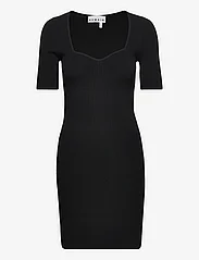 REMAIN Birger Christensen - Knit Mini Dress - stramme kjoler - black - 0