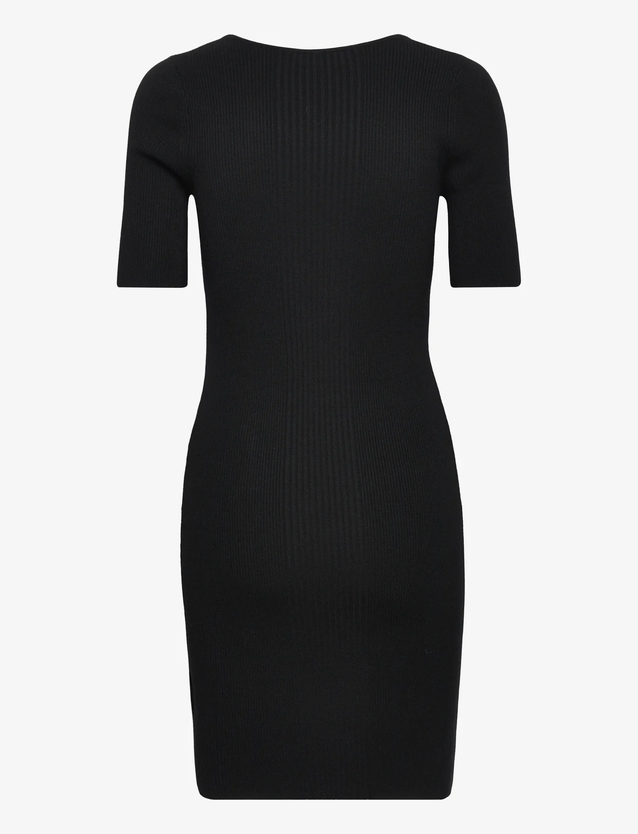 REMAIN Birger Christensen - Knit Mini Dress - stramme kjoler - black - 1
