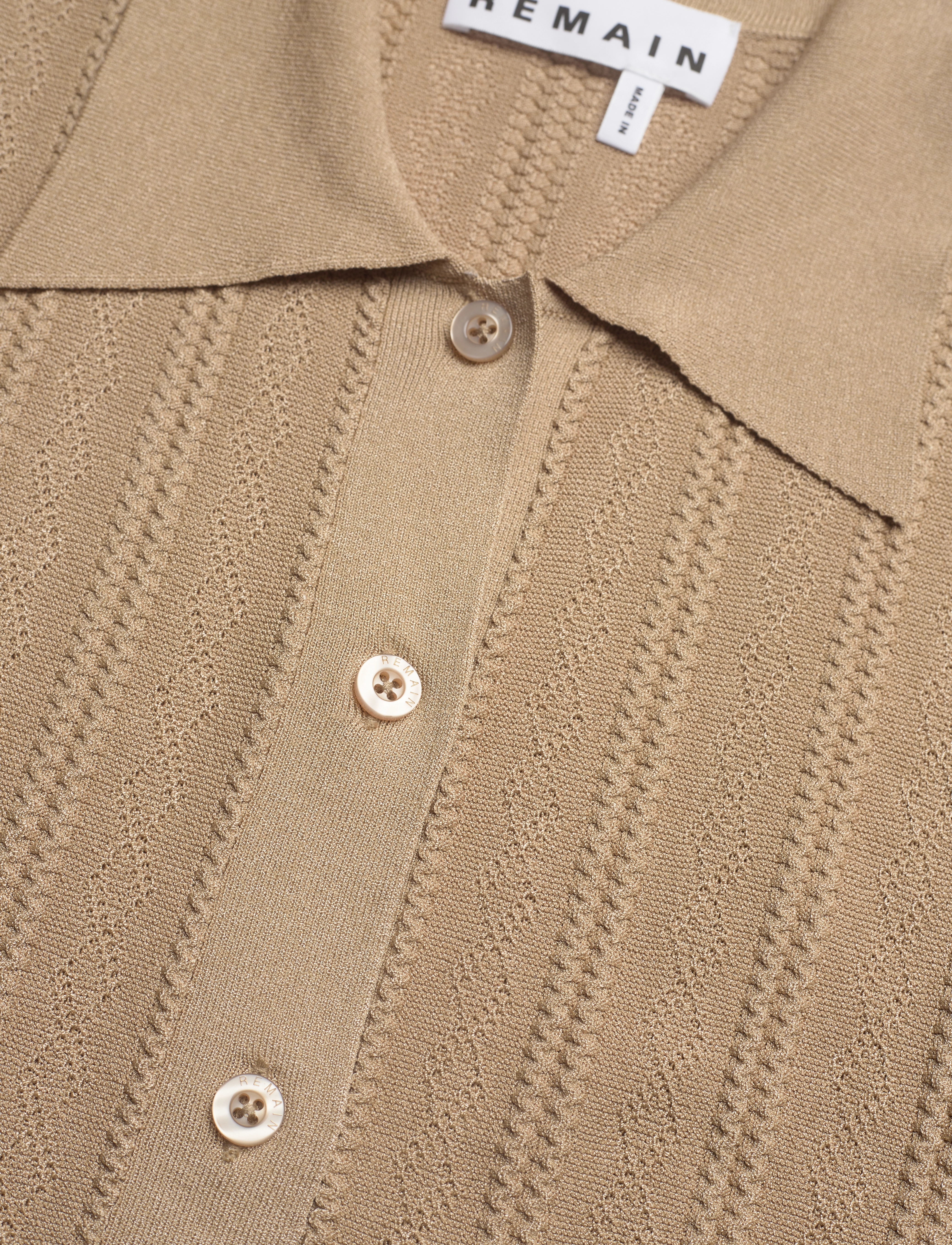REMAIN Birger Christensen - Knit Fitted Cardigan - stramme kjoler - incense beige - 2