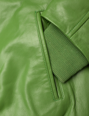 REMAIN Birger Christensen - Leather Bomber Jacket - spring jackets - forest green - 3