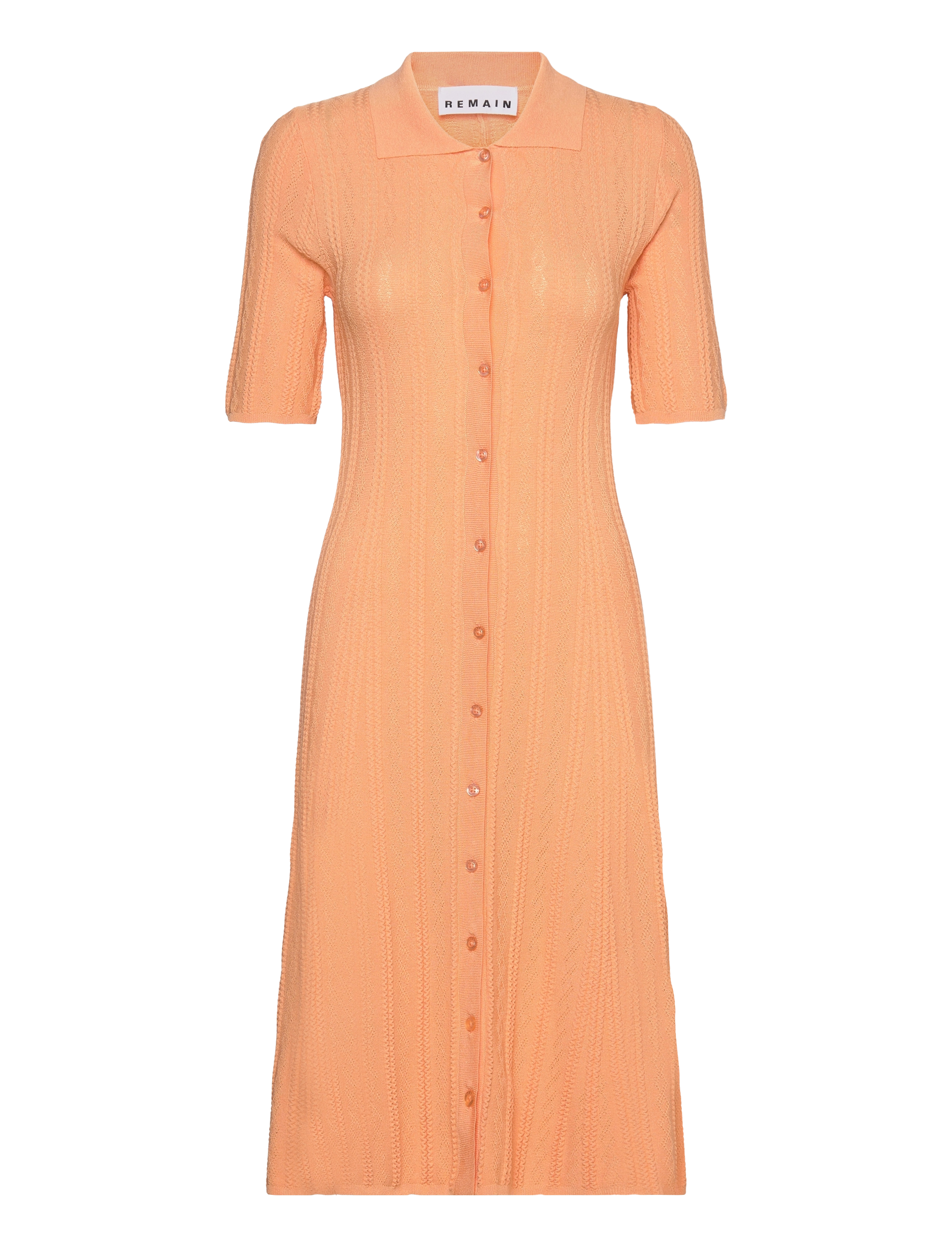 REMAIN Birger Christensen Short Polo Dress - Klänningar - APRICOT NECTAR / orange