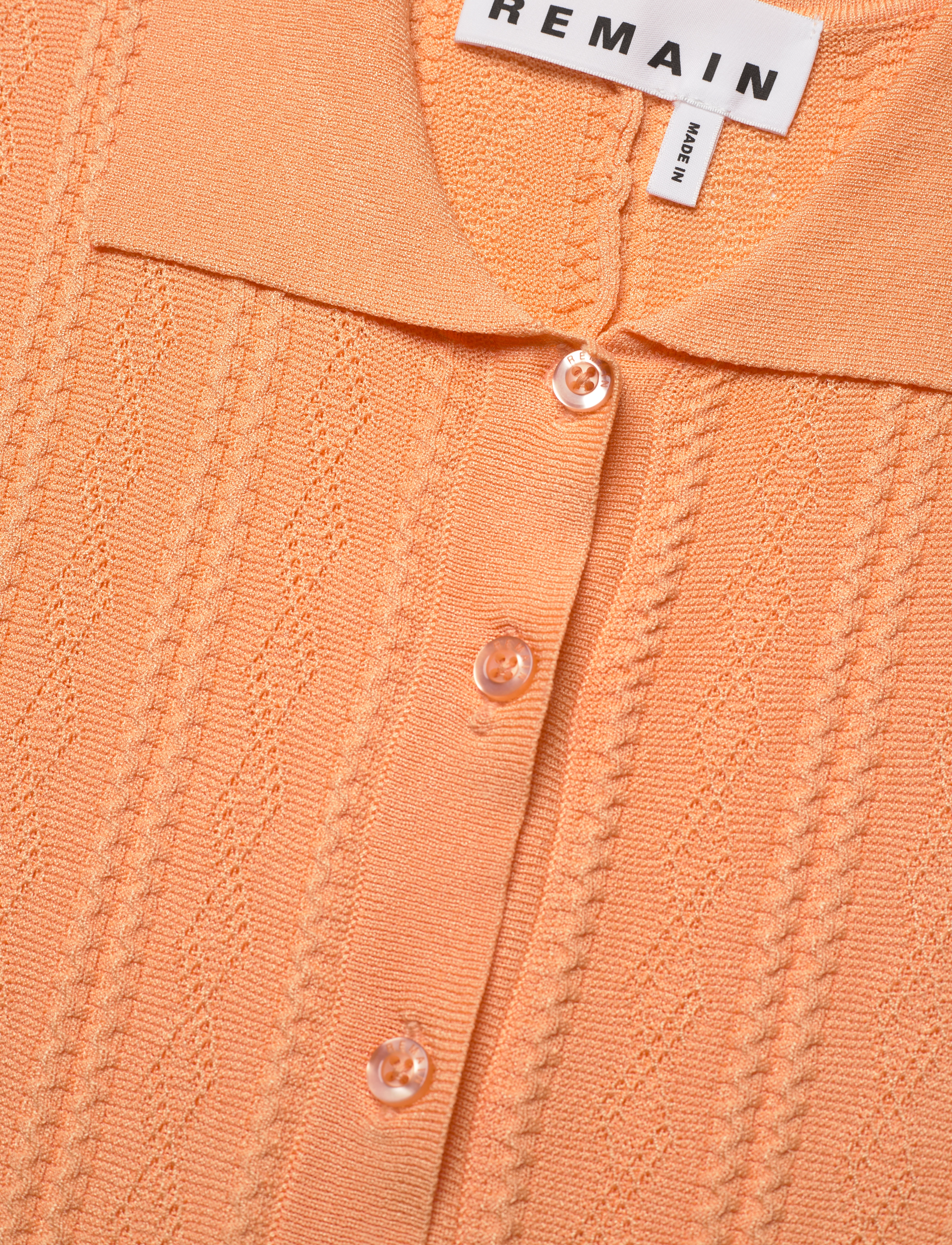 REMAIN Birger Christensen - Short Polo Dress - apricot nectar - 2