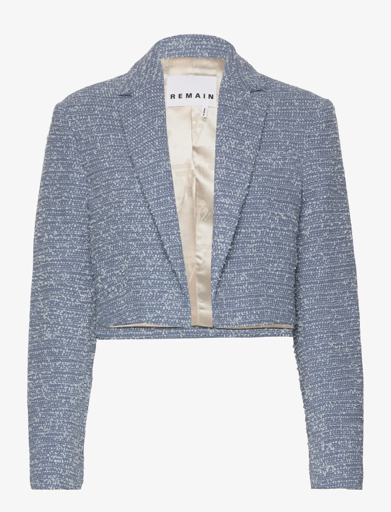 REMAIN Birger Christensen - Bold Weave Short Blazer - feestelijke kleding voor outlet-prijzen - riviera comb. - 0