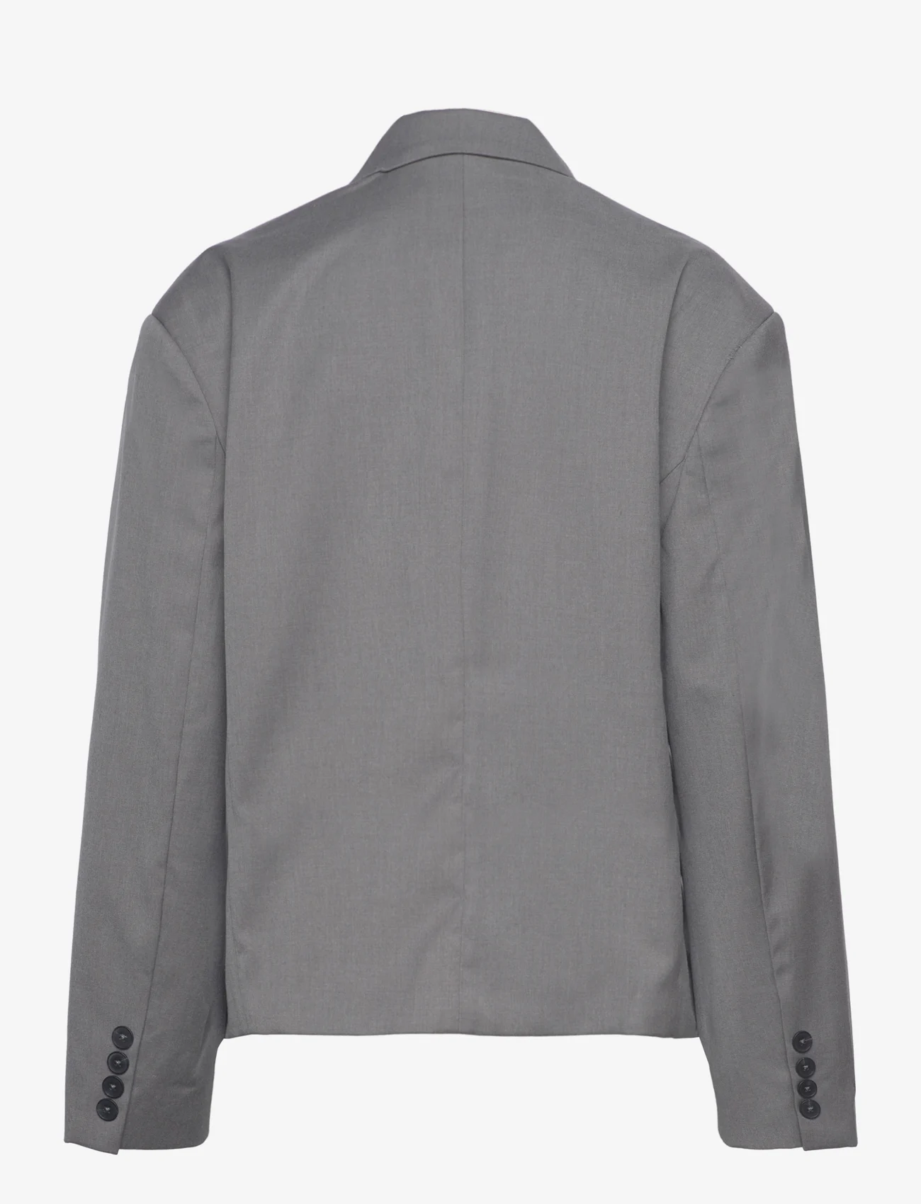 REMAIN Birger Christensen - Overlap Suiting Blazer - vakarėlių drabužiai išparduotuvių kainomis - dark gull gray - 1