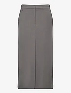 Long Suiting Skirt - DARK GULL GRAY