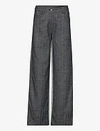 Two Side Straight Pant - 1000 BLACK COMB.