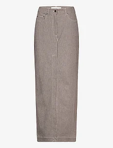 Striped Twill Long Skirt, REMAIN Birger Christensen