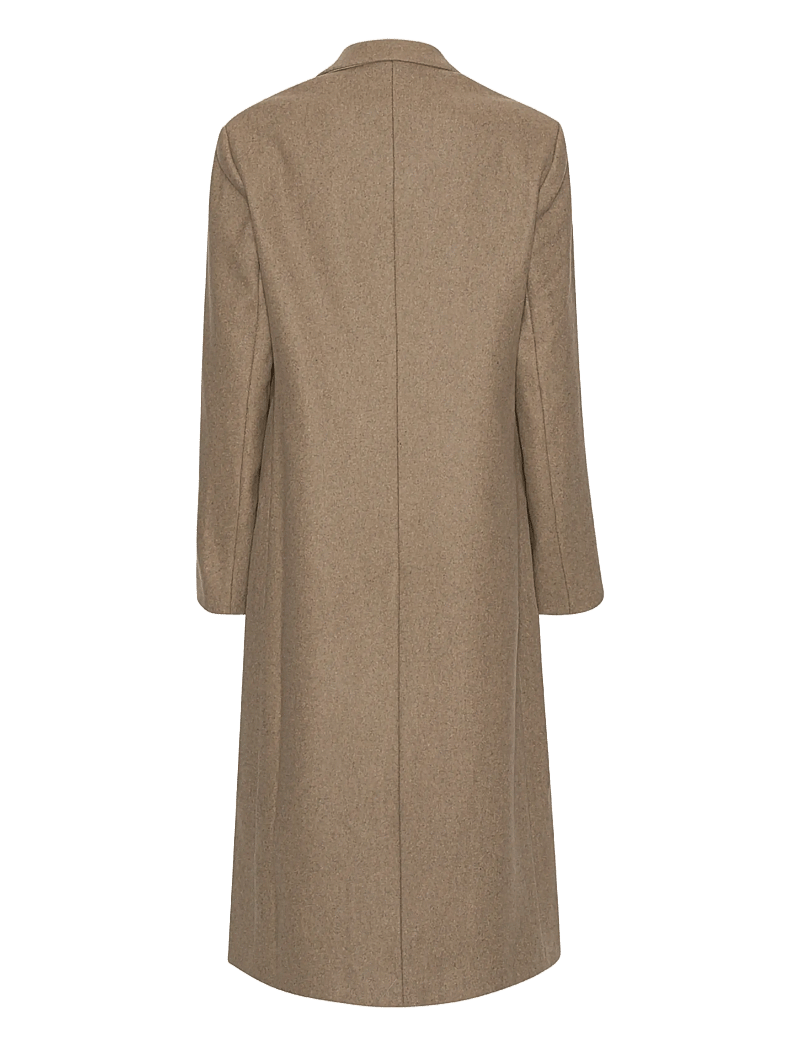 REMAIN Birger Christensen - WOOL SEMI FITTED COAT - winterjacken - otter - 2