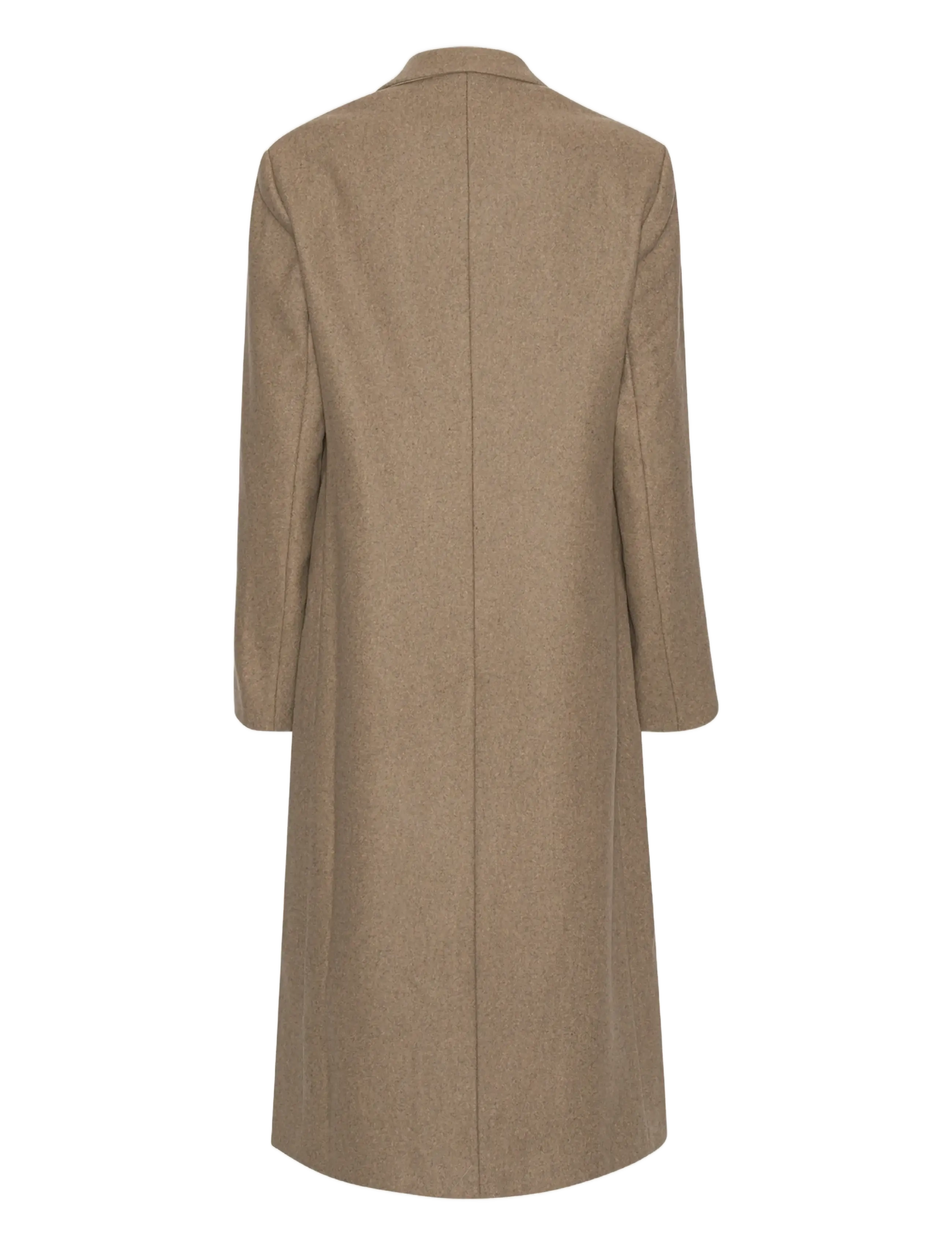 REMAIN Birger Christensen - WOOL SEMI FITTED COAT - overtøj - otter - 2