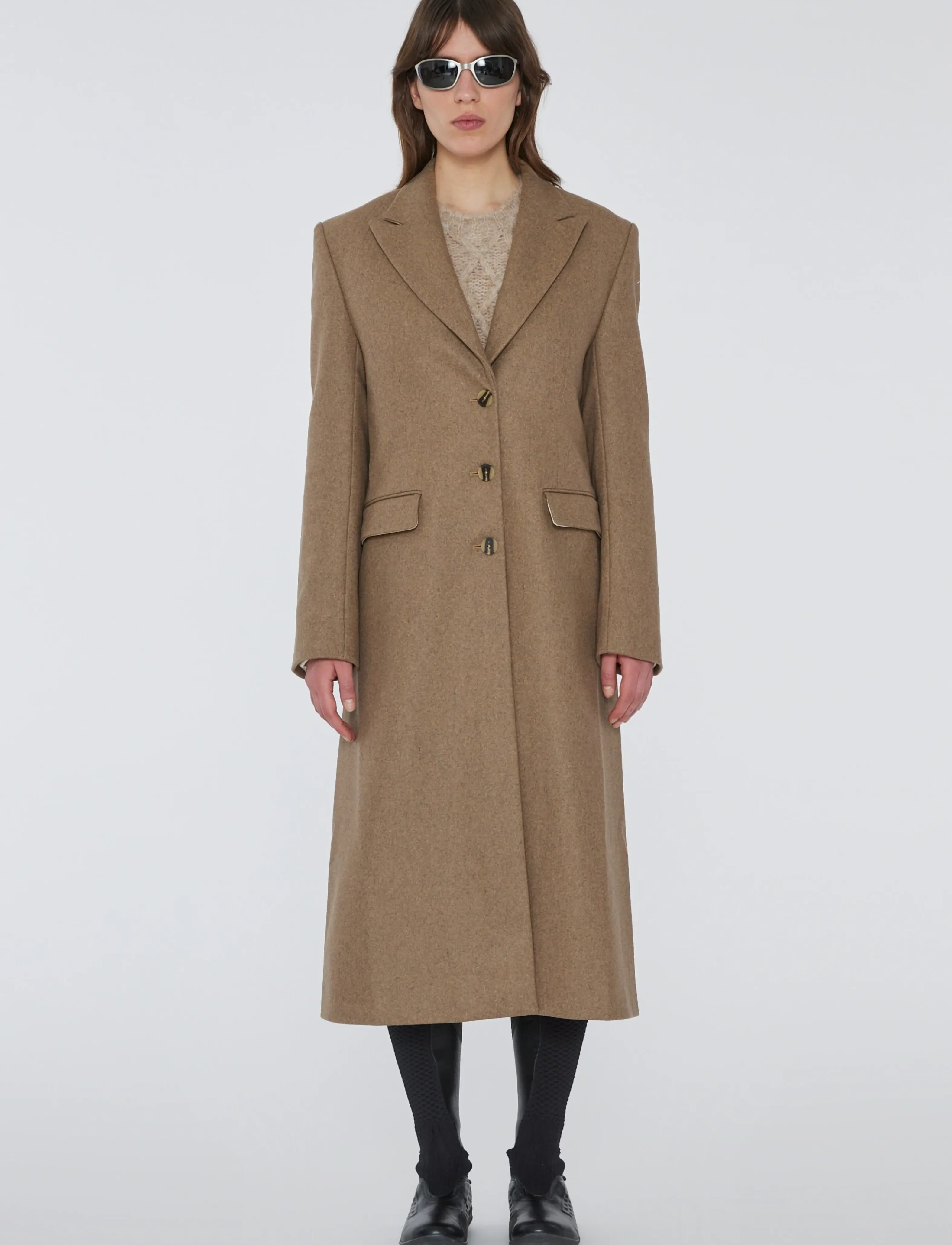 Wool Semi Fitted Coat