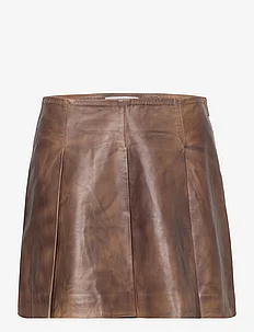 Leather Pleated Skirt, REMAIN Birger Christensen