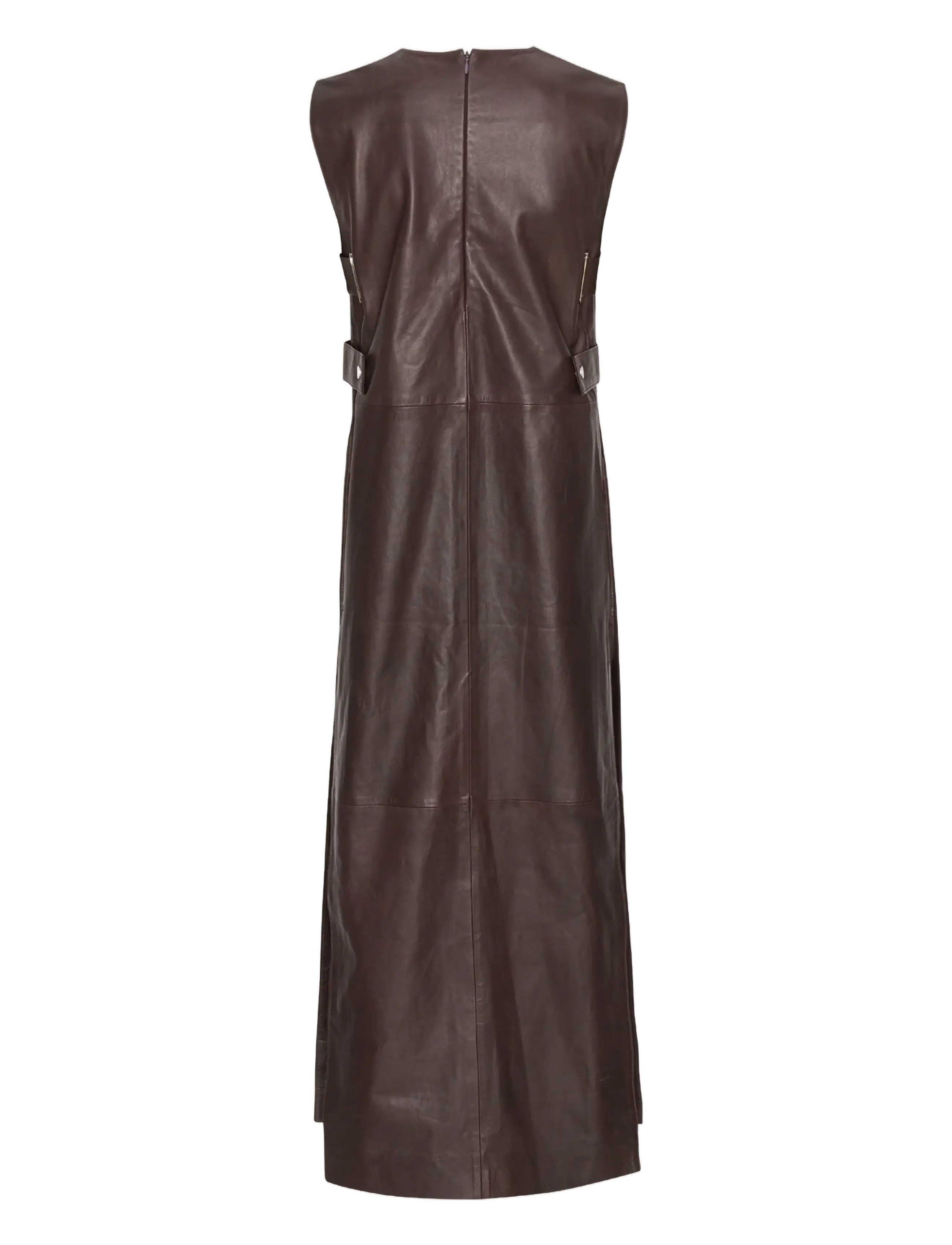 REMAIN Birger Christensen - LEATHER VEST - coffee bean - 1
