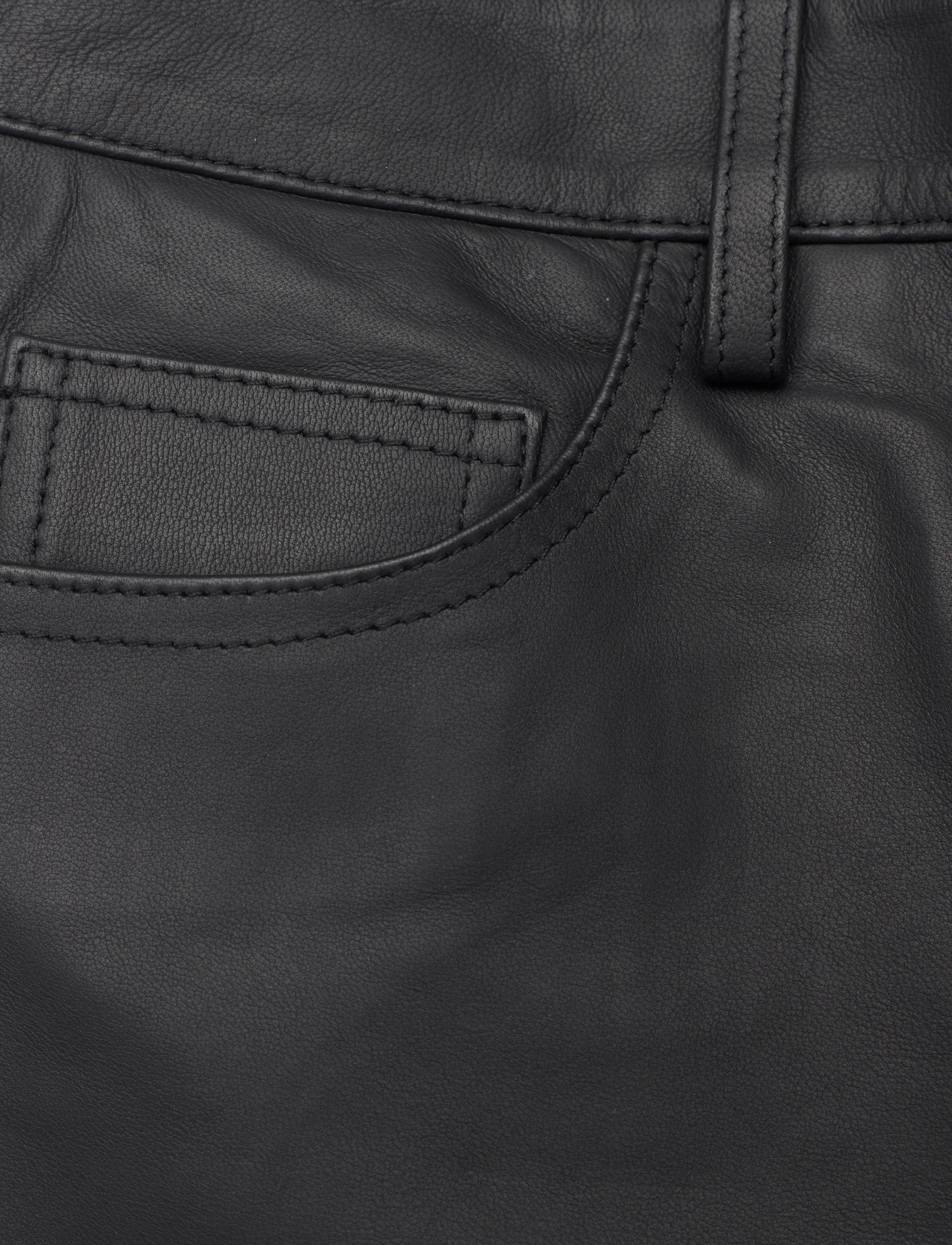 REMAIN Birger Christensen - Leather Straight Pants - black - 2
