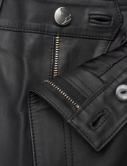 REMAIN Birger Christensen - Leather Straight Pants - peoriided outlet-hindadega - black - 3