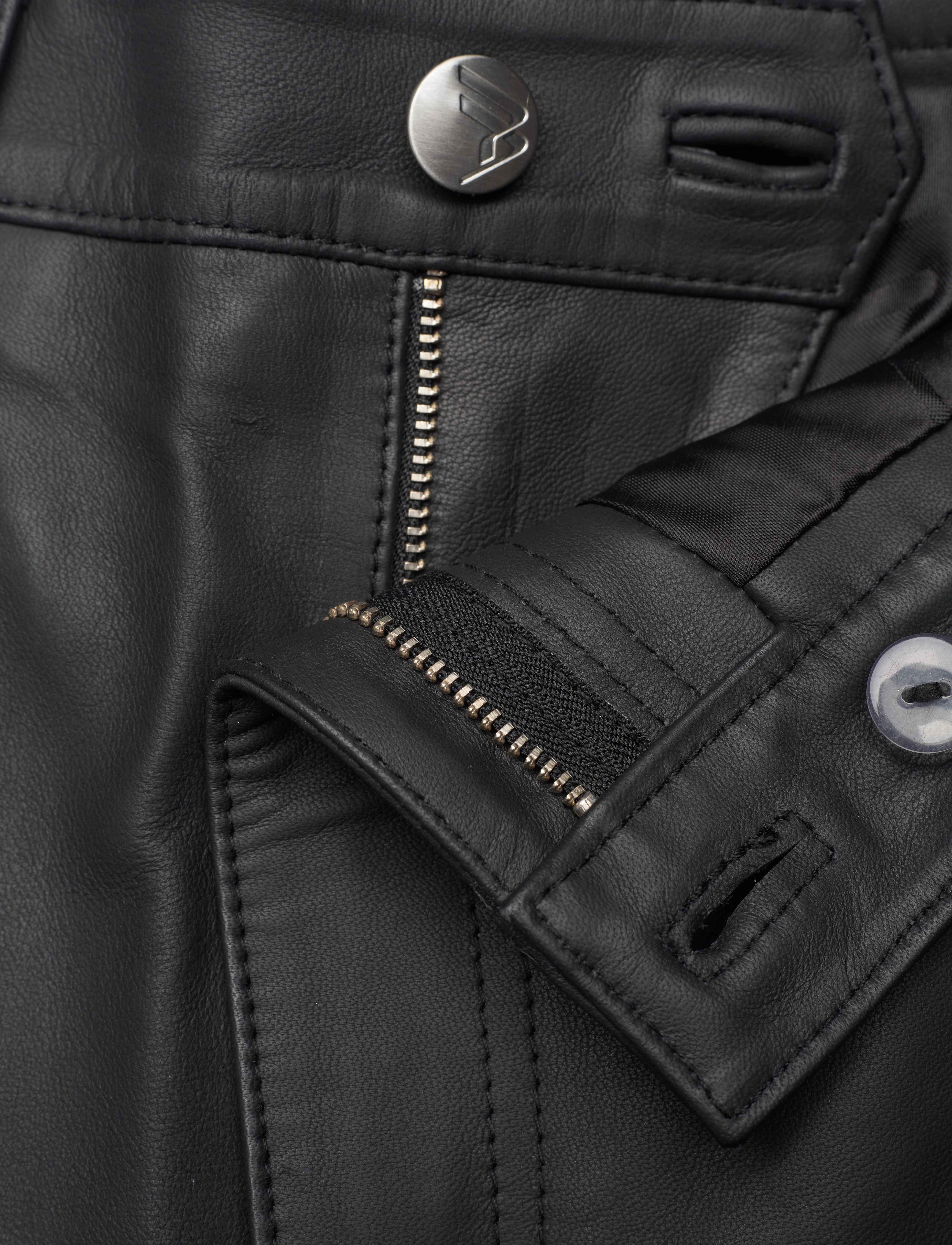 REMAIN Birger Christensen - Leather Straight Pants - black - 3