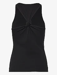 REMAIN Birger Christensen - KNOTTED BACK RIB TOP - t-shirts & topper - black - 1