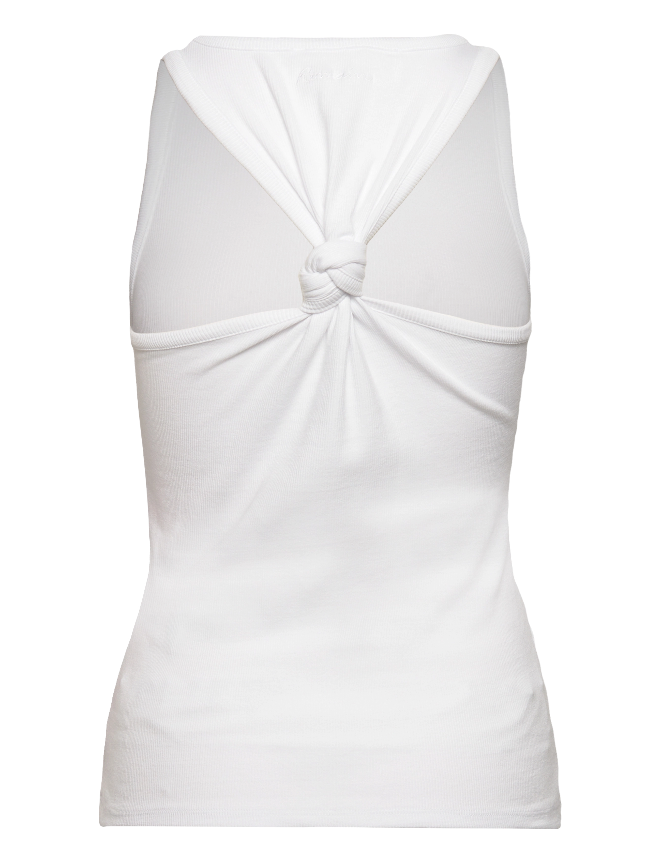 REMAIN Birger Christensen - KNOTTED BACK RIB TOP - bright white - 1