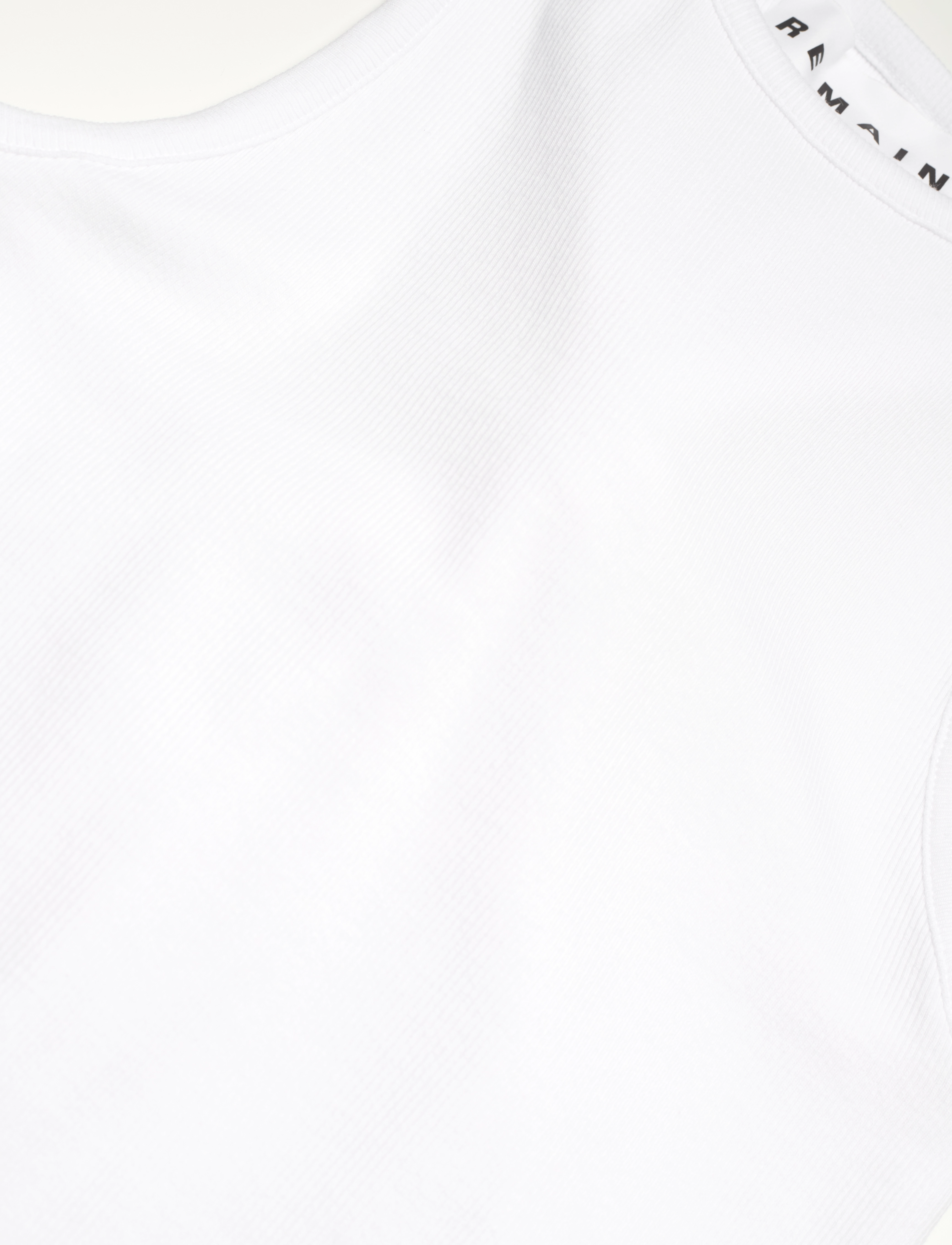 REMAIN Birger Christensen - KNOTTED BACK RIB TOP - bright white - 2
