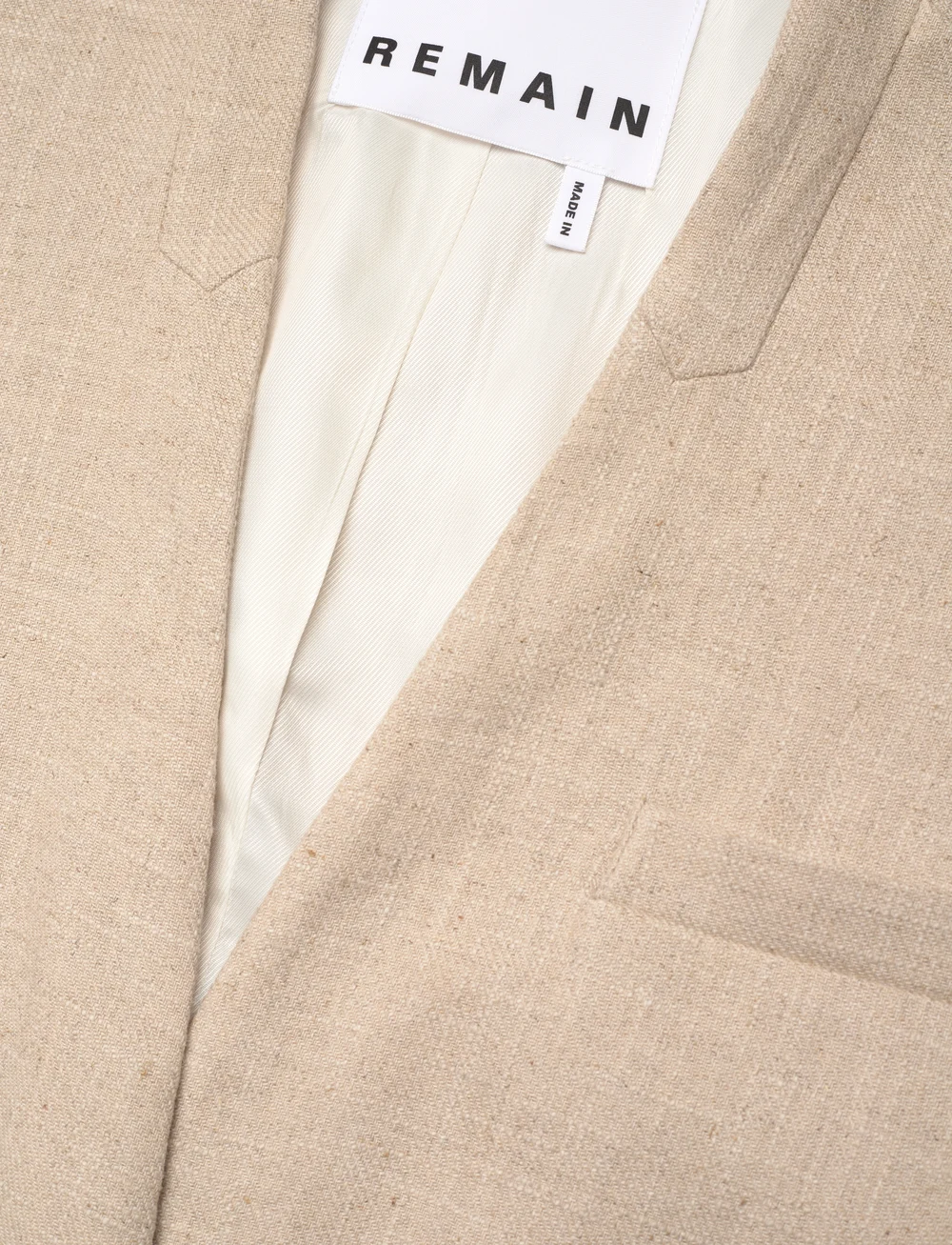 REMAIN Birger Christensen - OVERSIZED VEST - vester - tofu beige - 2