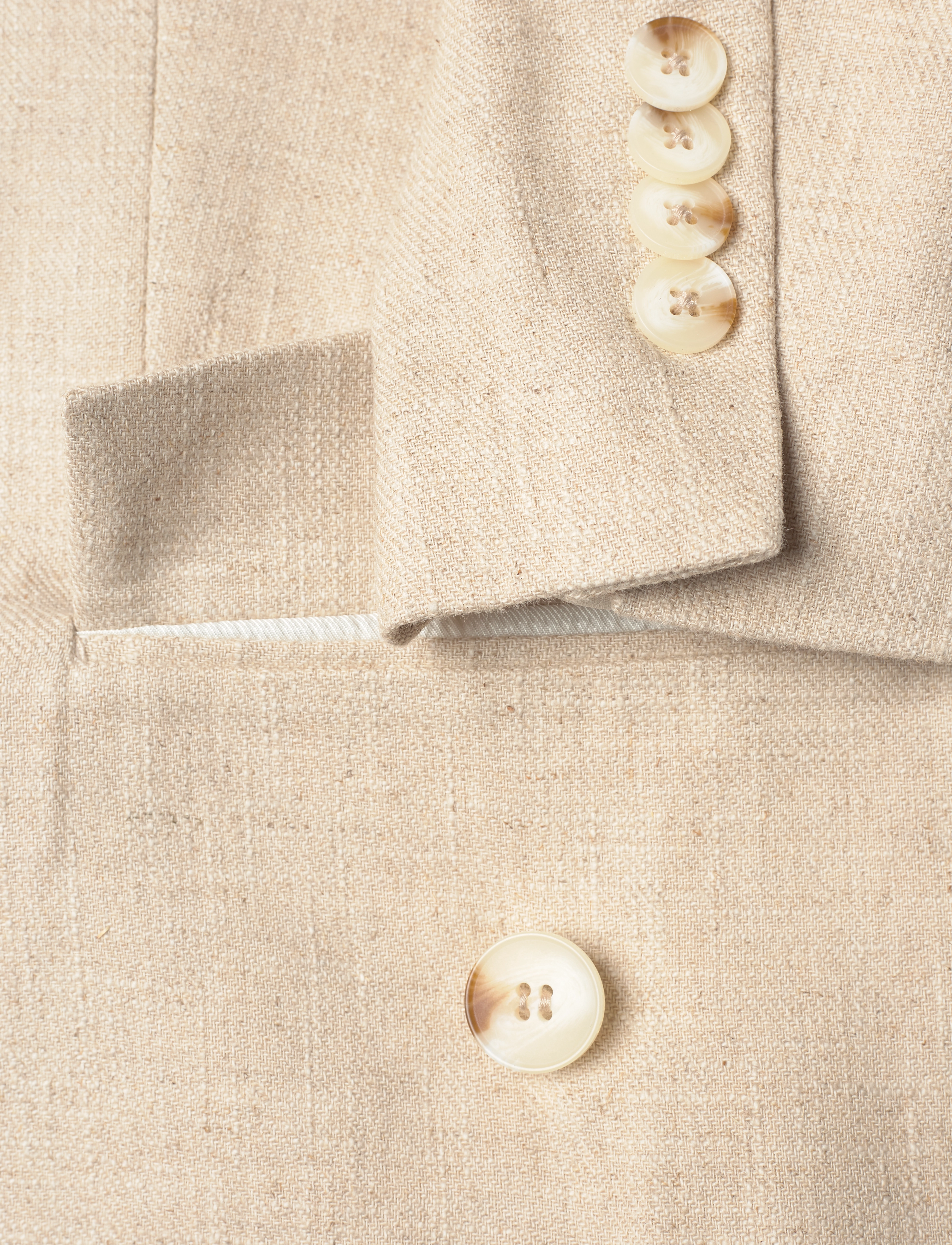 REMAIN Birger Christensen - OVERSIZED CROP BLAZER - tofu beige - 3