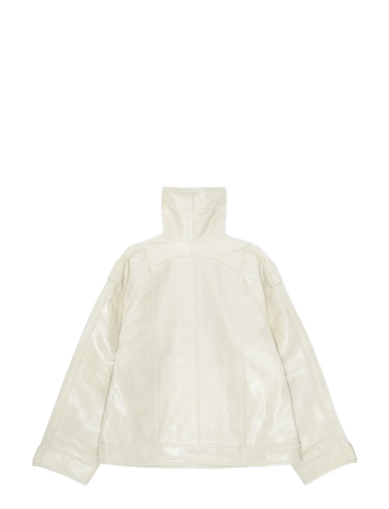 REMAIN Birger Christensen - OVERSIZED LEATHER JACKET - nahktagid - egret - 1