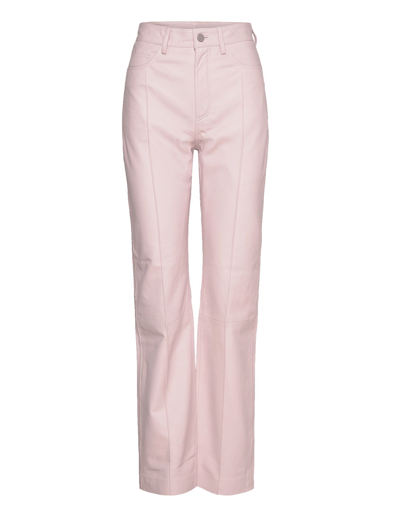 STRAIGHT LEATHER PANTS - BALLERINA