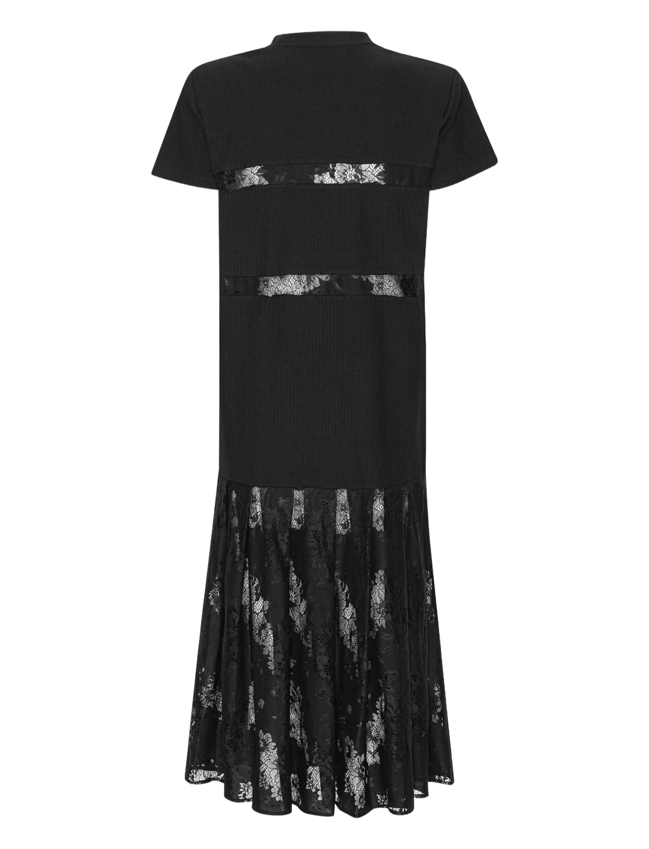 REMAIN Birger Christensen - LACE MIX PLEAT DRESS - black - 2