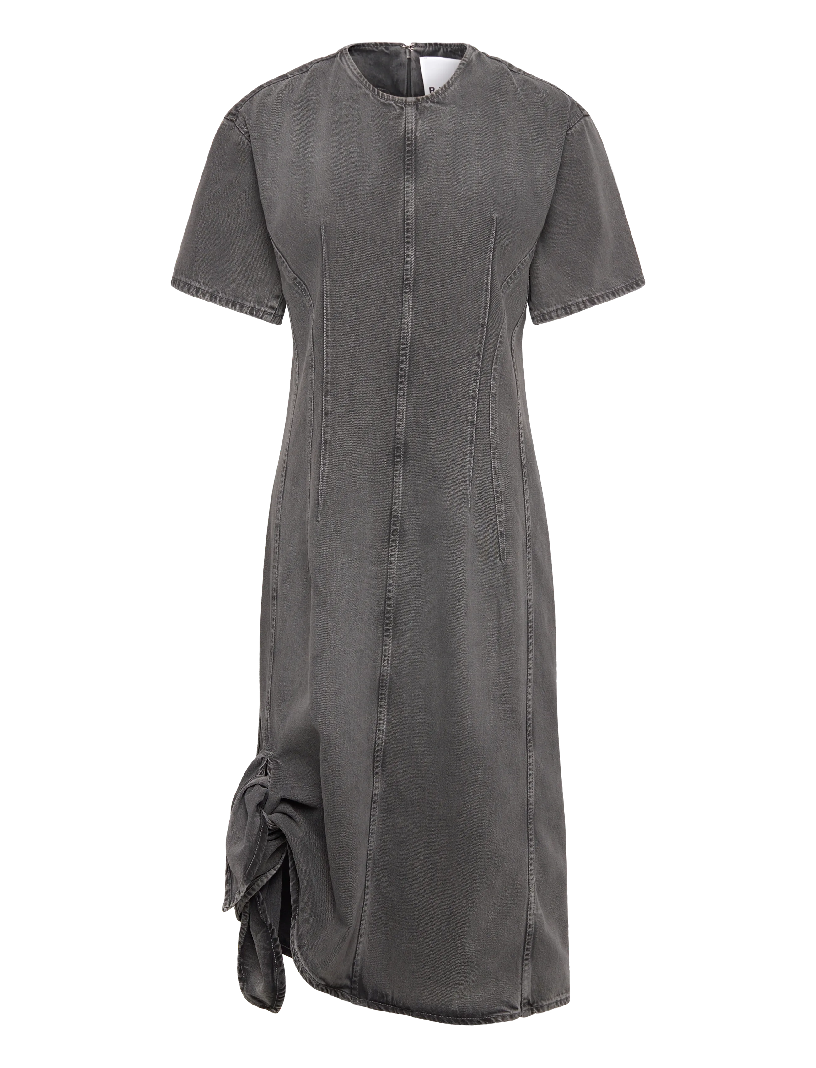 REMAIN Birger Christensen DRAPY DENIM DRESS - Kjoler - SILVER FILIGREE / grey