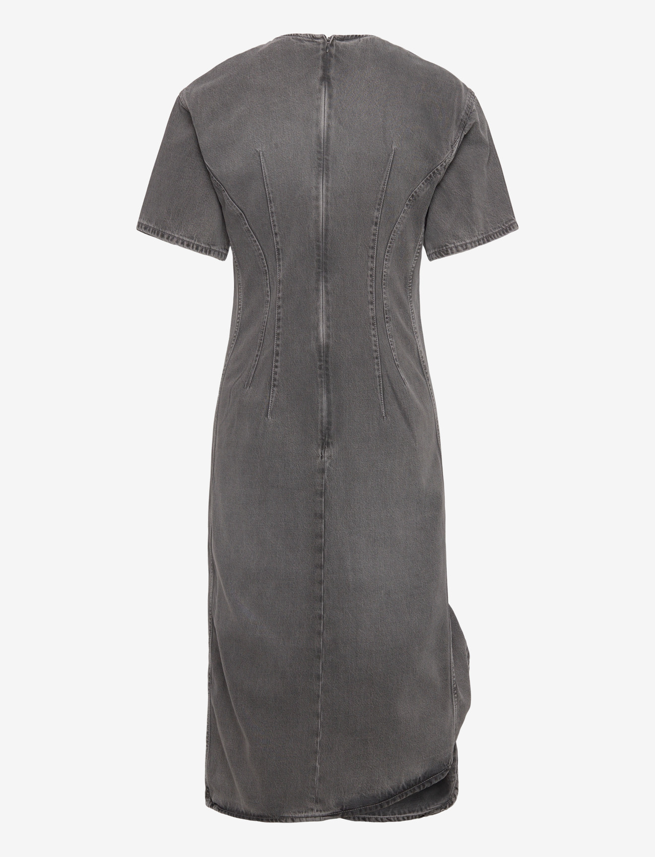 REMAIN Birger Christensen - DRAPY DENIM DRESS - silver filigree - 2