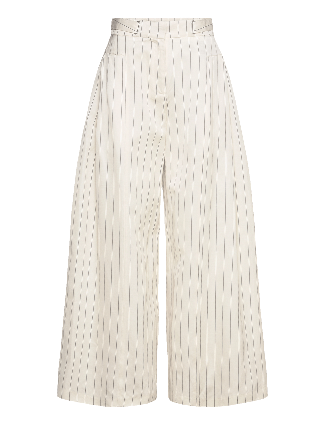 WIDE SUITING PANTS - EGRET COMB.