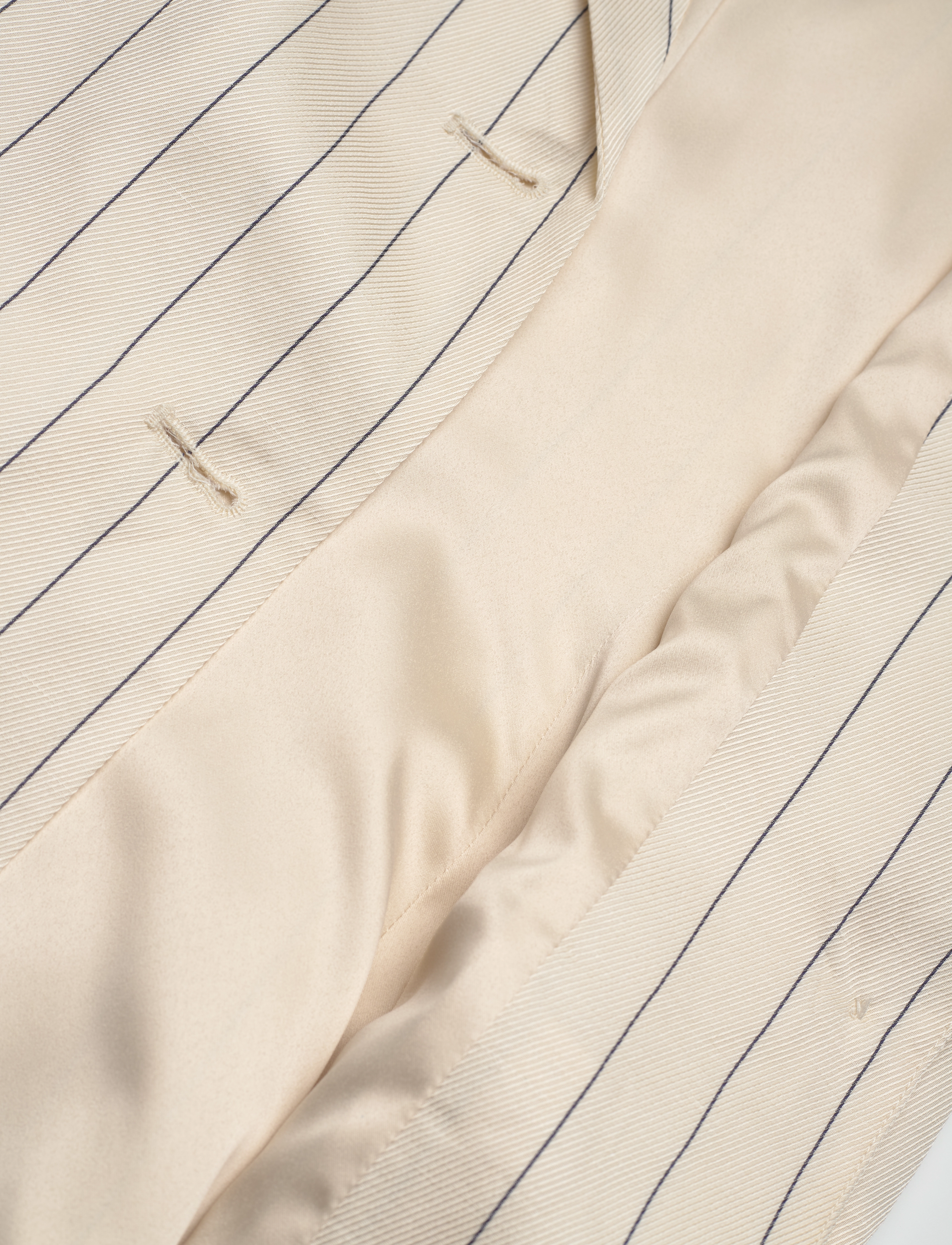 REMAIN Birger Christensen - DRAPY STRIPED BLAZER - festtøj til outletpriser - egret comb. - 4