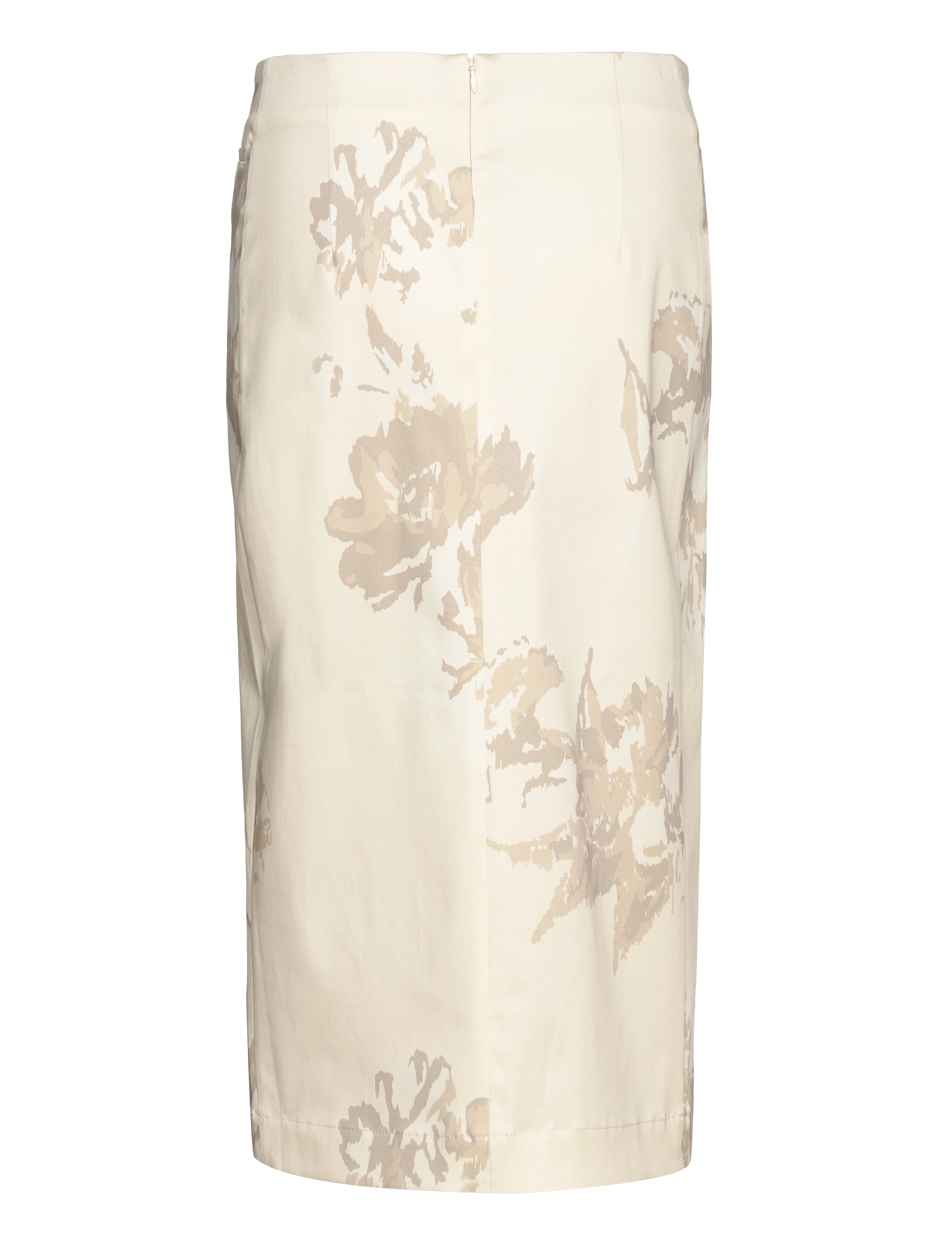 REMAIN Birger Christensen - FLORAL MIDI SKIRT - pencil skirts - flower jacquard + almond milk comb. - 1